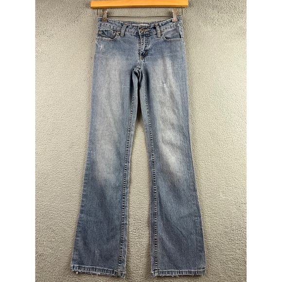AB jeans Company Denim - AB jeans Y2K Low Rise Bootcut Distressed Heart Pockets Y2K Denim